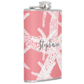 Starfish Birthdays Weddings Vrijgezellenfeest roze Heupfles (Rechts)