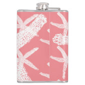 Starfish Birthdays Weddings Vrijgezellenfeest roze Heupfles (Achterkant)