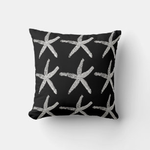 Starfish Black White Double Custom Colour Beach Kussen