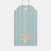 Starfish blauwe strand bruiloft gast gunst dank u cadeaulabel (Achterkant)