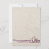 Starfish Blush Beach Vrijgezellenfeest Kaart (Achterkant)