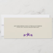 Starfish boarding Pass Birthday Kaart (Achterkant)