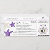 Starfish boarding Pass Birthday Kaart (Voorkant)
