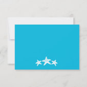 Starfish Boarding Pass RSVP-kaart RSVP Kaartje (Achterkant)