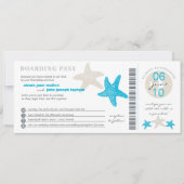 Starfish boarding Pass | Weddenschap Kaart (Voorkant)