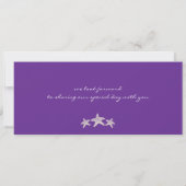 Starfish Boarding Pass Wedding Kaart (Achterkant)