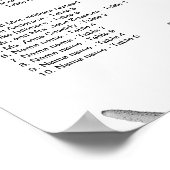 Starfish Borders Beach Wedding Seating Chart Poster (Hoek)