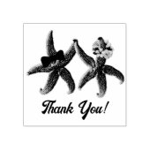 Starfish Bride en bruine herbruikbare rubber inkt Rubberstempel (Afrduk)