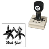 Starfish Bride en bruine herbruikbare rubber inkt Rubberstempel (Gestempeld)