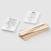 Starfish Bride n Groom White Fan Programs Handwaaier (Niet-gemonteerd)