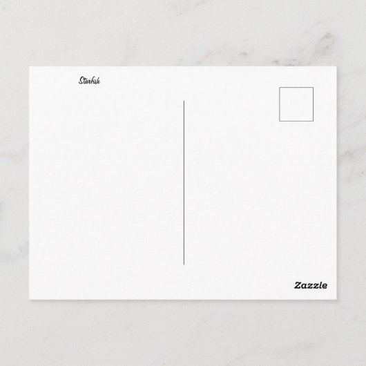 Starfish Briefkaart (Achterkant)