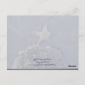 Starfish Briefkaart (Achterkant)