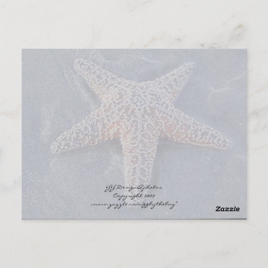 Starfish Briefkaart (Achterkant)