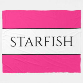 STARFISH Bright Fun Schattige Snoep Roze Witte Str Fleece Deken