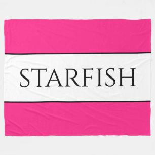 STARFISH Bright Fun Schattige Snoep Roze Witte Str Fleece Deken
