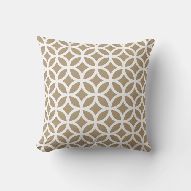 Starfish Brown Geometric Pattern Pillow Kussen (Voorkant)