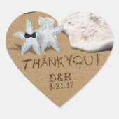 Starfish bruid bruidegom Sticker (Voorkant)