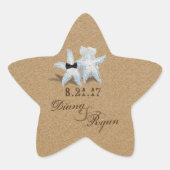 Starfish bruid bruidegom Sticker (Voorkant)