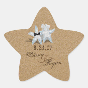 Starfish bruid bruidegom Sticker