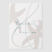 Starfish Bruid en Bruidegom Namen Vellum Uitnodigingen (Voorkant)