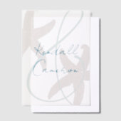 Starfish Bruid en Bruidegom Namen Vellum Uitnodigingen (Offset)