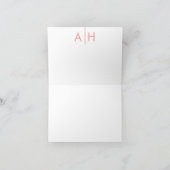 Starfish bruiloft bedankjes, roze bedankkaart (Binnen)