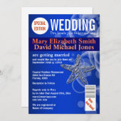 Starfish bruiloft magazine PERSONALIZE Kaart (Voorkant / Achterkant)