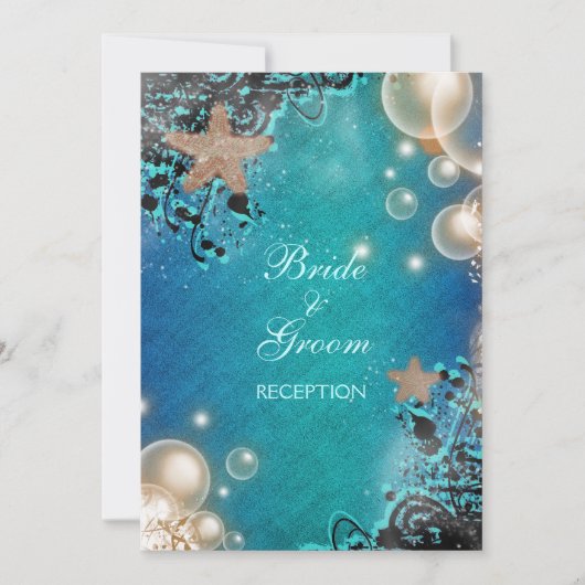 Starfish bruiloft RECEPT personaliseren Kaart (Voorkant)