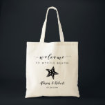 Starfish bruiloft welkomsttas voor strandbestemmin tote bag<br><div class="desc">Vul deze mooie tas met je favoriete tassen om gasten welkom te heten op je bruiloft!</div>