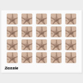 Starfish CadeauLabel Vierkante Sticker (Vel)
