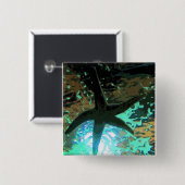 Starfish CB Vierkante Button 5,1 Cm (Voorkant /achterkant)