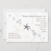 Starfish Celebration of Love Designer Wedding Kaart (Voorkant)