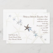Starfish Celebration of Love Designer Wedding Kaart (Voorkant / Achterkant)