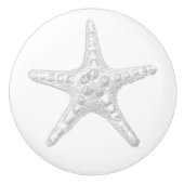 Starfish Ceramic Knob. Keramische Knop (Voorkant)