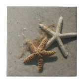 Starfish Ceramic Tile Trivet Tegeltje (Voorkant)