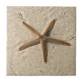 Starfish Ceramic Tile Trivet Tegeltje (Voorkant)