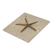 Starfish Ceramic Tile Trivet Tegeltje (Zijkant)