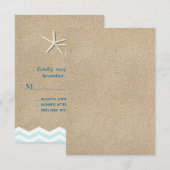 Starfish Chevron RSVP (Voorkant / Achterkant)