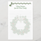 Starfish Christmas Newsletter Lined Paper Flyer (Voorkant)