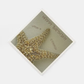 Starfish Coastal Photographic Napkins Servet (Hoek)