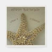 Starfish Coastal Photographic Napkins Servet (Voorkant)