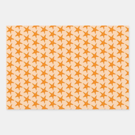 Starfish Conch Zee Shell Seashell Beach Shore Inpakpapier Vel (Voorkant 3)