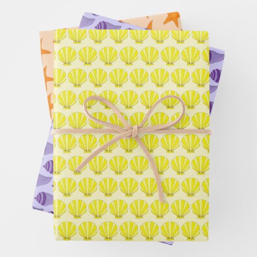 Starfish Conch Zee Shell Seashell Beach Shore Inpakpapier Vel (In situ)