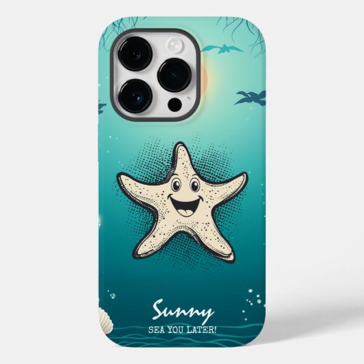 Starfish Cool - Ocean Vibes & Retro Charm Case-Mate iPhone Case (Achterkant)