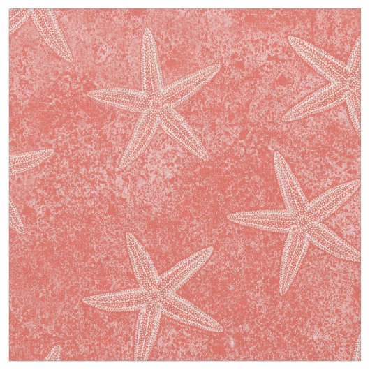 Starfish Coral roze Stof (Close Up)