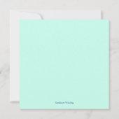 Starfish Couple Beach Wedding Rehearsal Dinner Kaart (Achterkant)