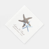 Starfish Couple Custom Rehearsal Dinner Napkins Servet (Hoek)