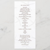 Starfish Couple Flat Double Sided Wedding Program Programmakaart (Achterkant)