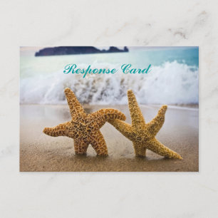 Starfish Couple RSVP-kaart RSVP Kaartje
