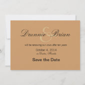 Starfish Couple VRAAGT ME NAMEN IN DE ZAND TE BREN Save The Date (Achterkant)